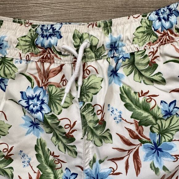 Janie & Jack Swim Trunks Boys Size 7 Hawaiian Tropical Built in Brief - Picture 4 of 12